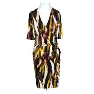 JENNIFER Lopez Faux wrap Dress